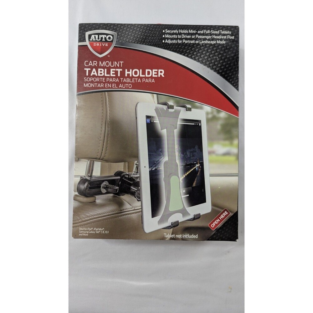 Auto Drive Car Mount Tablet Holder~ iPad, iPad Mini, Samsung ~ No Tools Required